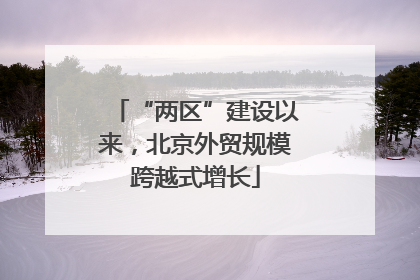 “两区”建设以来，北京外贸规模跨越式增长